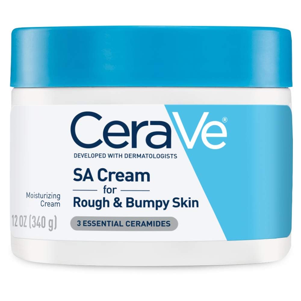 CeraVe Moisturizing Cream with Salicylic Acid, Exfoliating Body Cream with Lactic & Hyaluronic Acid