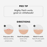 Hero Mighty Patch™ Original - Overnight Pimple Patch, Medical-Grade Hydrocolloid, Shields Skin and Gently Absorbs Pimple Gunk While You Sleep, Sensitive Skin Safe (60 Count)