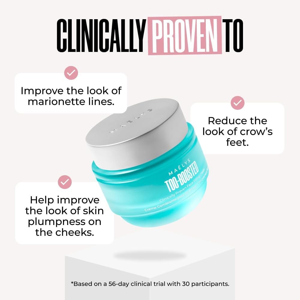 MAËLYS Cosmetics TOO-BOOSTED Clinically Proven Face Filling Cream