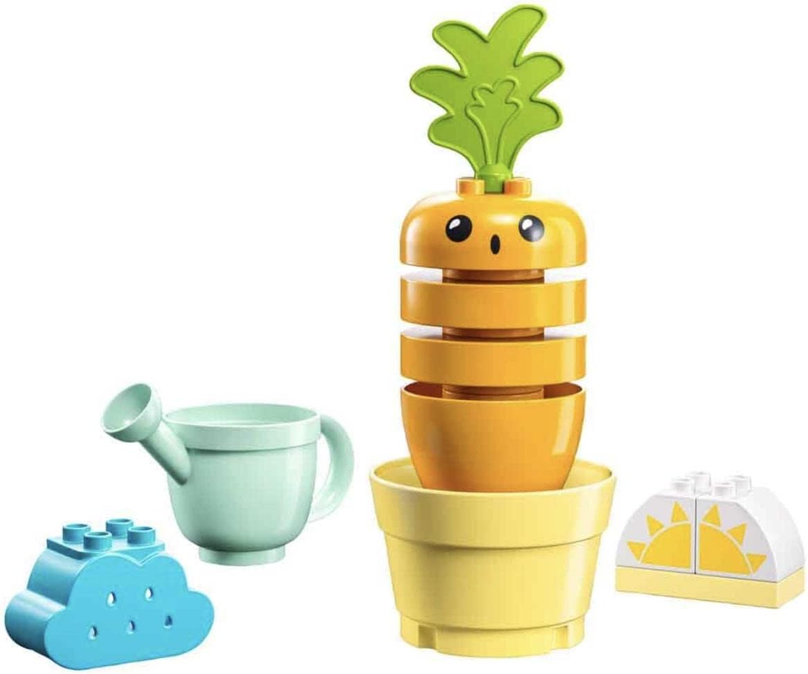 LEGO® DUPLO® My First Growing Carrot 10981 Building Toy Set; Grow-Your-Own-Food Fun and Imaginative Play for Kids Aged 18 Months and Over