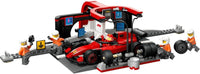 LEGO City F1 Pit Stop & Pit Crew with Ferrari Car Toy for 6+ Year Old