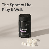 Sports Research® Biotin 10,000mcg with Organic Coconut Oil - Biotin (Vitamin B7)  120 Veggie Softgels