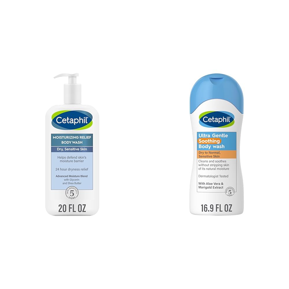 Cetaphil Body Wash for Sensitive Skin 16.9oz, with Aloe Vera