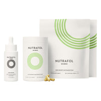 Nutrafol Women's Hair Growth Supplements and Hair Serum, Ages 18-44, for Visible Thickness and Strength - 3 Month Supply, 1.7 Fl Oz Bottle
