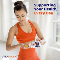 Vitamatic GLP-1 Support Supplement for Men & Women 60 Capsules - Made with Akkermansia, Probiotics, Prebiotic- 2 Pack