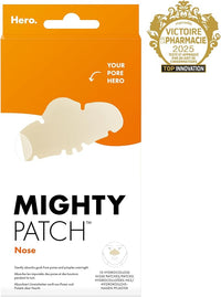 Hero Cosmetics Mighty Patch Nose, XL Hydrocolloid Spot Patches for Overnight Use, Absorb Gunk in 6 to 8 Hours, 10 Patches