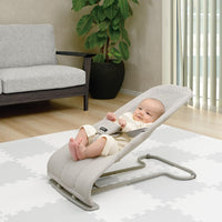 Bouncing Seat N Light Grey Rose Beige Bouncer Chair Richell Richell Baby Newborn (Light Grey)