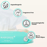 Marquise Baby Eco Wipes Real Life Pack 64 Wipes (Pack of 9), Total 576 Wipes