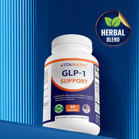 Vitamatic GLP-1 Support Supplement for Men & Women 60 Capsules - Made with Akkermansia, Probiotics, Prebiotic- 2 Pack