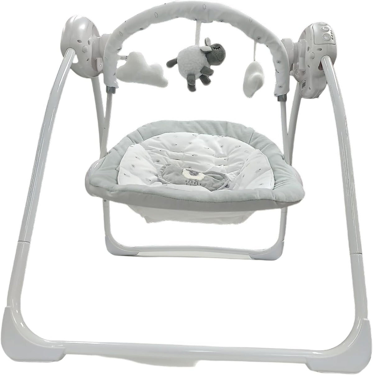LADIDA Folding Baby Swing, Sweet Little Lamb Design, Soothing Music, Suitable for Newborns 079