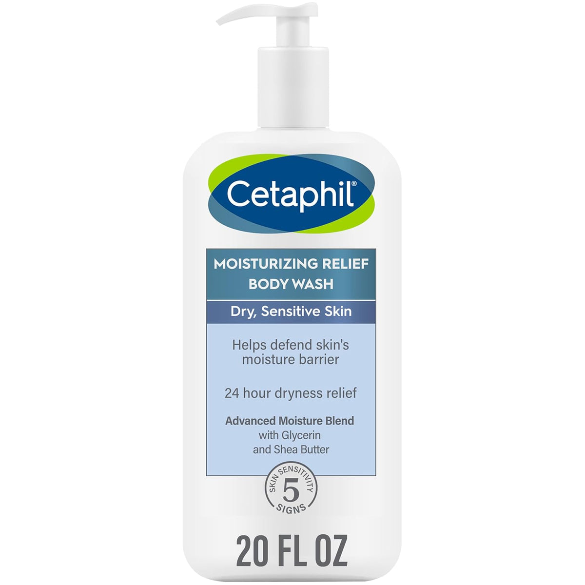 Cetaphil Body Wash for Sensitive Skin 16.9oz, with Aloe Vera