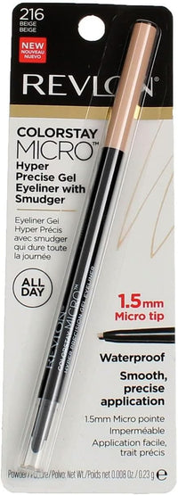 REVLON Colorstay Micro hyper Precision Gel Eyeliner, Waterproof, Long wearing, 0.009 oz, beige