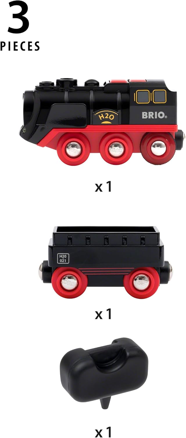BRIO - B/O Steaming Train 3 Pieces