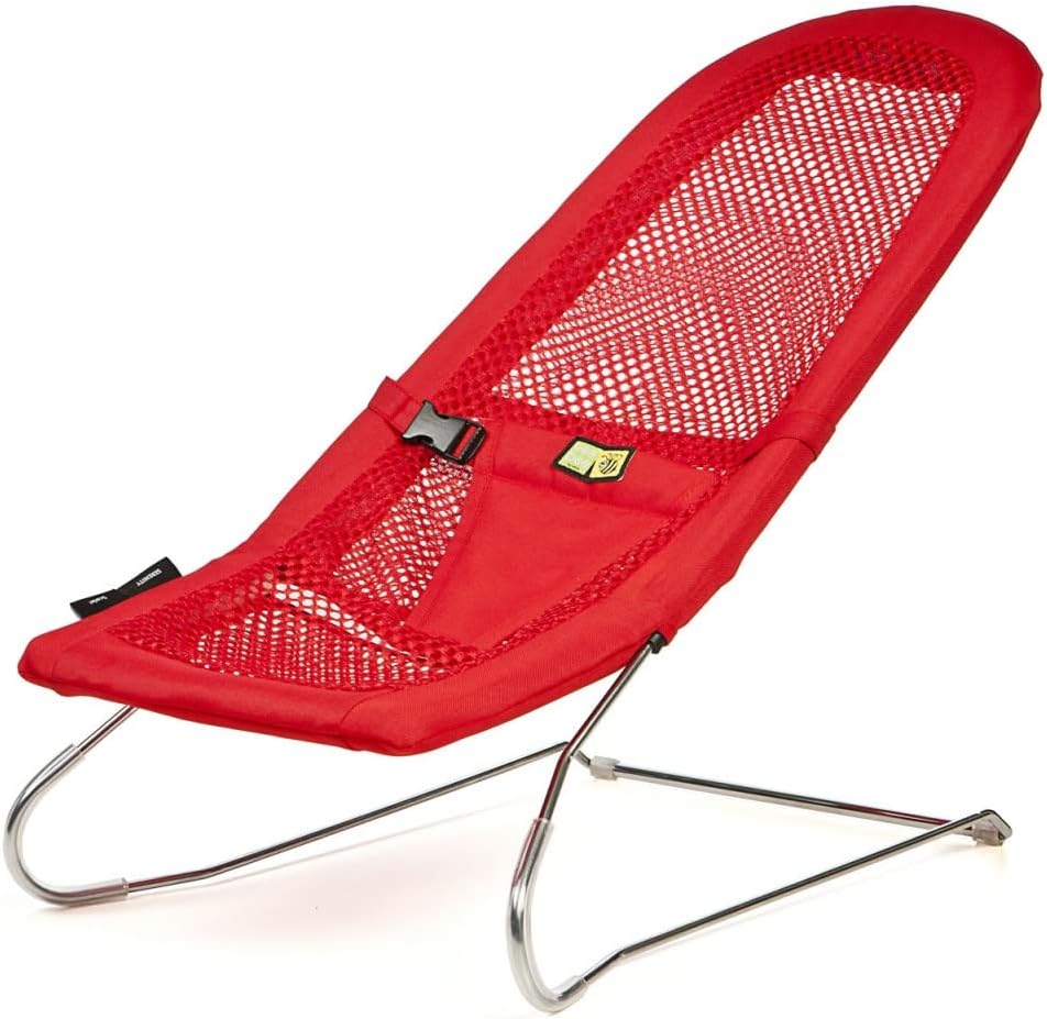 VeeBee Serenity Infant Baby Bouncer Chair, Scarlet