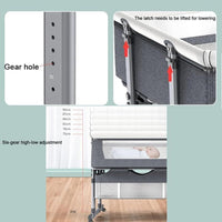 Twin Bassinet,Cosleeper Bassinet Bed Side Baby Bassinet with Storage Basket 6 Height Adjustable bassinet