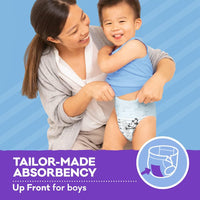 Huggies Ultra Dry Nappy Pants Boy Size 4 (9-14kg) 124 Count (2 x 62 Pack)