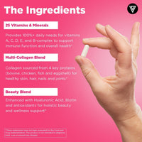 Vital Vitamins Women's Multivitamin Complex with Collagen & Hyaluronic Acid |  60 Capsules