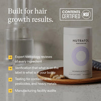 Nutrafol Postpartum Hair Growth Supplements, Clinically Tested for Visibly Thicker