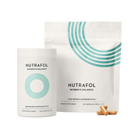 Nutrafol Women's Balance Hair Growth Supplements, Dermatologist Recommended, Ages 45 and Up, Clinically Proven for Visibly Thicker Hair and Scalp Coverage - 2 Month Supply, Pack of 2