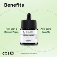 COSRX Retinol 0.5 Oil, Anti-aging Serum with 0.5% Retinoid Treatment for Face, Reduce Wrinkles, Fine Lines, & Signs of Aging, Gentle Skincare for Day & Night, Not Tested on Animals, Korean Skincare