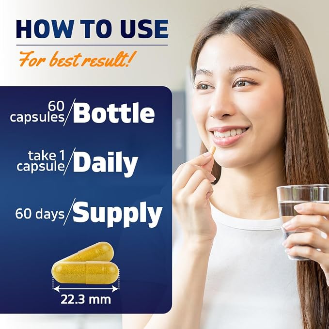 Vitamatic GLP-1 Support Supplement for Men & Women 60 Capsules - Made with Akkermansia, Probiotics, Prebiotic- 2 Pack