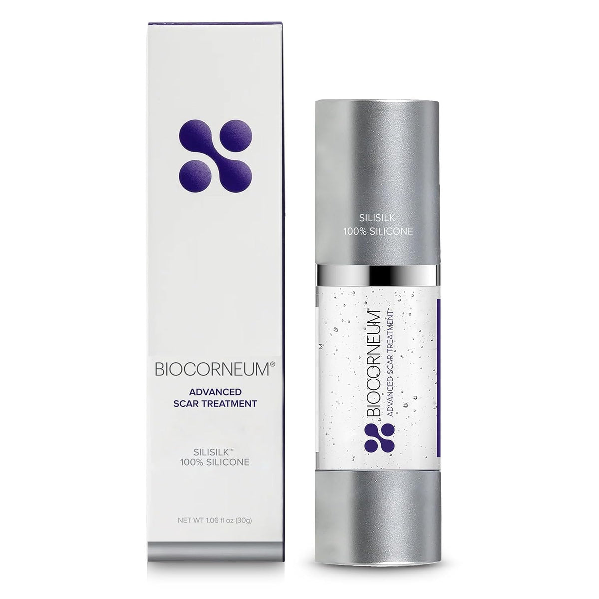Biocorneum Silisilk 100% Silicone Scar Gel, Non-SPF Gel for Scar Care, 30g