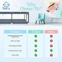 Baby Playpen with Mat 180×150cm, Baby Play Pen Extra-Large Playpens