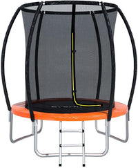 Everfit Trampoline for Kids 6FT Rebounder Round Mini Trampolines Orange