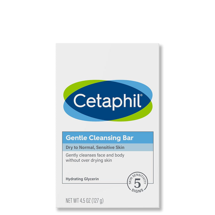 Cetaphil Gentle Cleansing Bar, 4.5 oz Bar (Pack of 6)