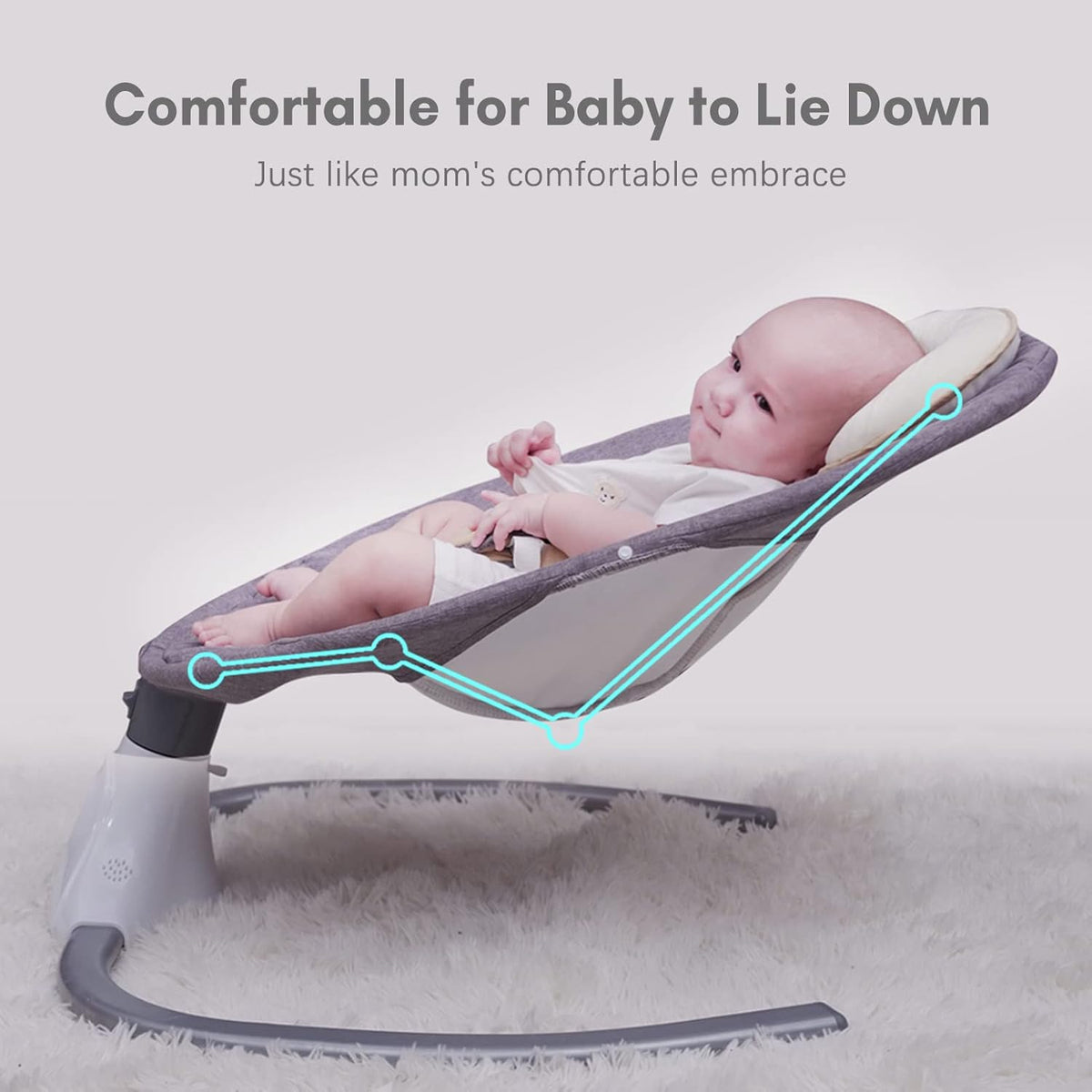 Baby Swing Chair Baby Swing and Bouncer - Electric Baby Bouncer Chair with Remote Control