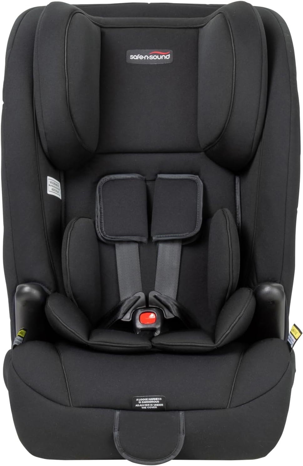 Safe-n-Sound Atlas-GRO II Harnessed Forward Facing Car Seat, Comfortable with in Built Harness Protection, 6 Months – 8 Years Black (8046)