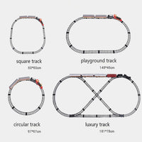 Classic Electric Model Train Set with Headlight Smoke Realistic Sounds Toy Train