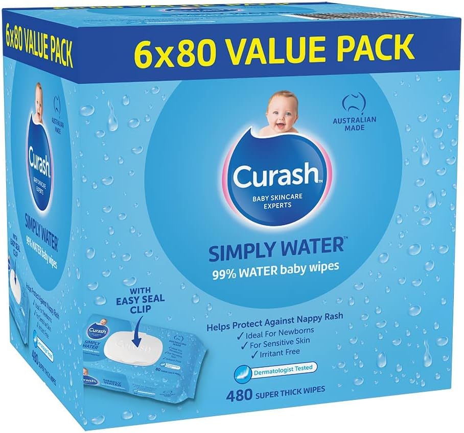 Curash Simply Water Baby Wipes