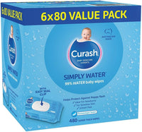 Curash Simply Water Baby Wipes