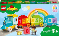 LEGO 10954 DUPLO Number Train Toy Learning Numbers for 1 .5-2 Years Old & DUPLO Classic Deluxe Brick Box 10914 18 MONTH +