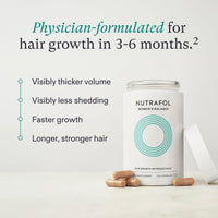 Nutrafol Women's Balance Hair Growth Supplement and Hair Serum, Ages 45,1.7 Fl Oz Bottle