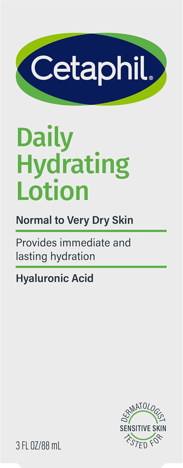 Cetaphil Daily Hydrating Lotion with Hyaluronic Acid 88mL, Lightweight