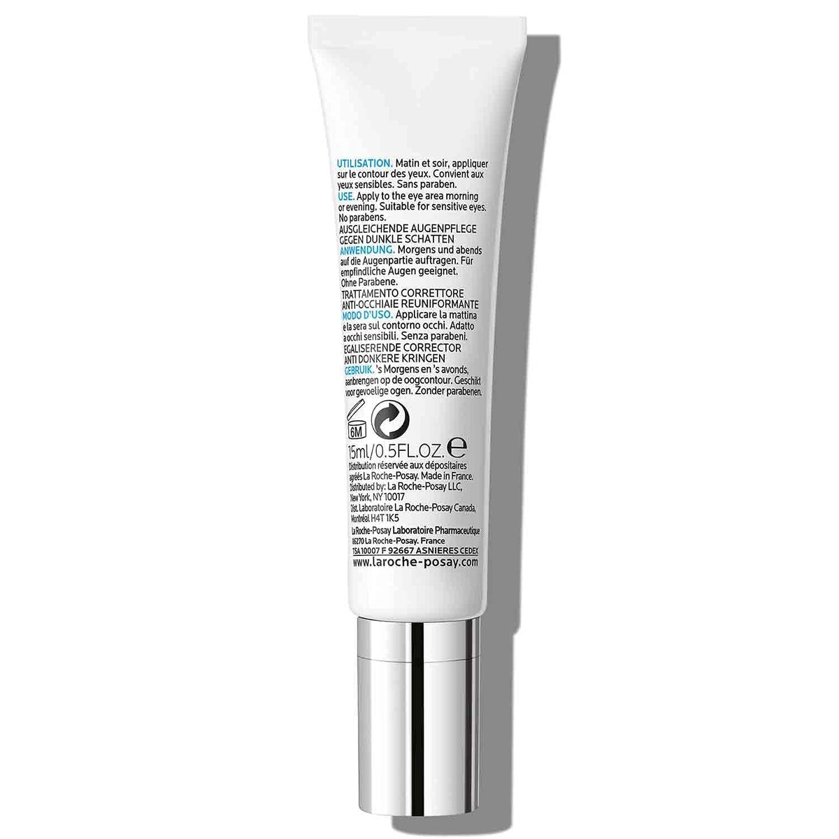 La Roche-Posay Pigmentclar Eye Cream with Caffeine for Dark Circles, 0.5oz