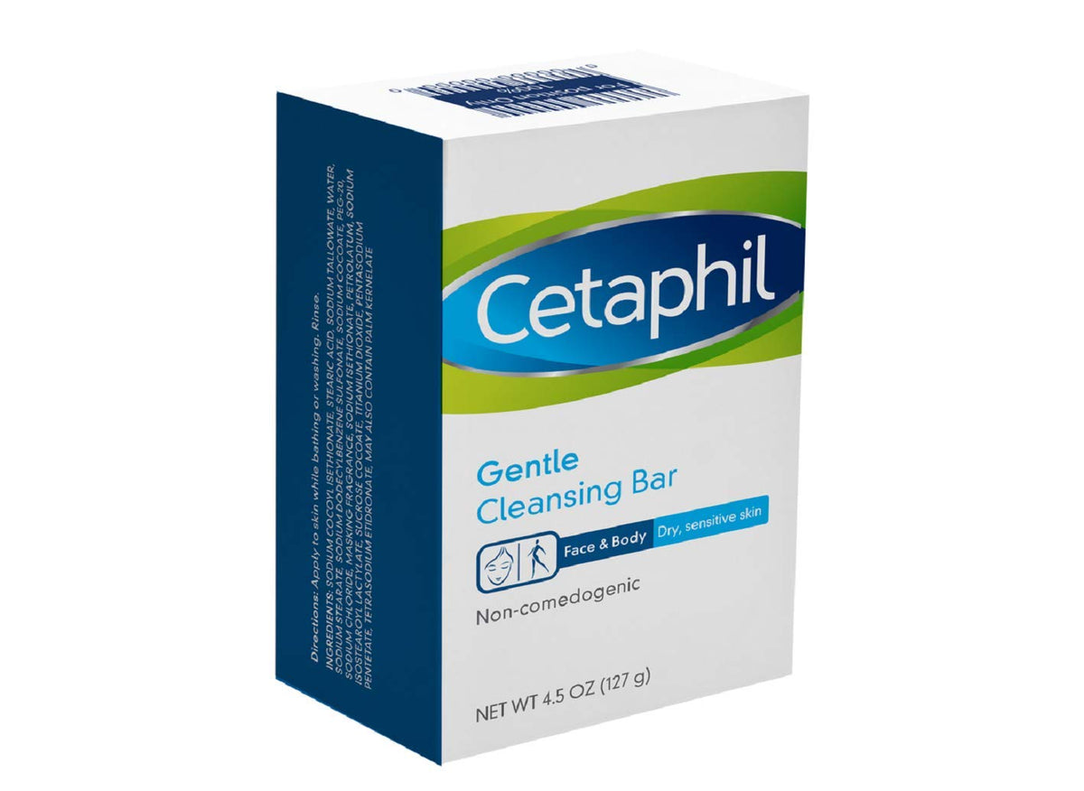 Cetaphil 4.5-oz. Gentle Cleansing Bar for Dry Sensitive Skin, Pack of 6 1.8lb