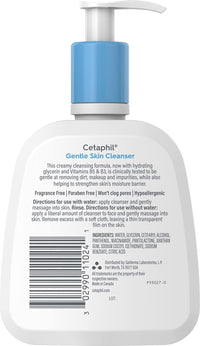 Cetaphil Face Wash, Hydrating Gentle Skin Cleanser for Dry to Normal Sensitive Skin, 4 oz 3 Pack, Fragrance Free, Soap Free and Non-Foaming