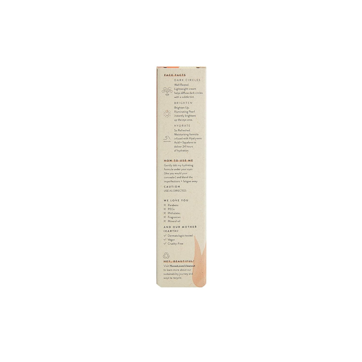 Honest Beauty Honestly Bright Eyes Tinted Eye Cream | Terracotta, 0.5 fl oz