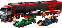 LEGO City F1 Truck with RB20 & AMR24 F1 Cars, Kids Toy for 8+ Year Old Boys & Girls