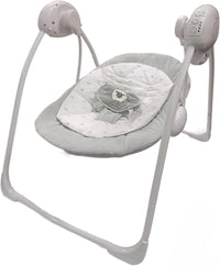 LADIDA Folding Baby Swing, Sweet Little Lamb Design, Soothing Music, Suitable for Newborns 079