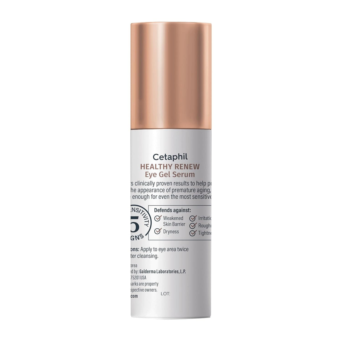 Cetaphil Healthy Renew Hydrating Eye Gel Serum 0.5 Oz, 24Hr Under Eye Cream for Anti Aging