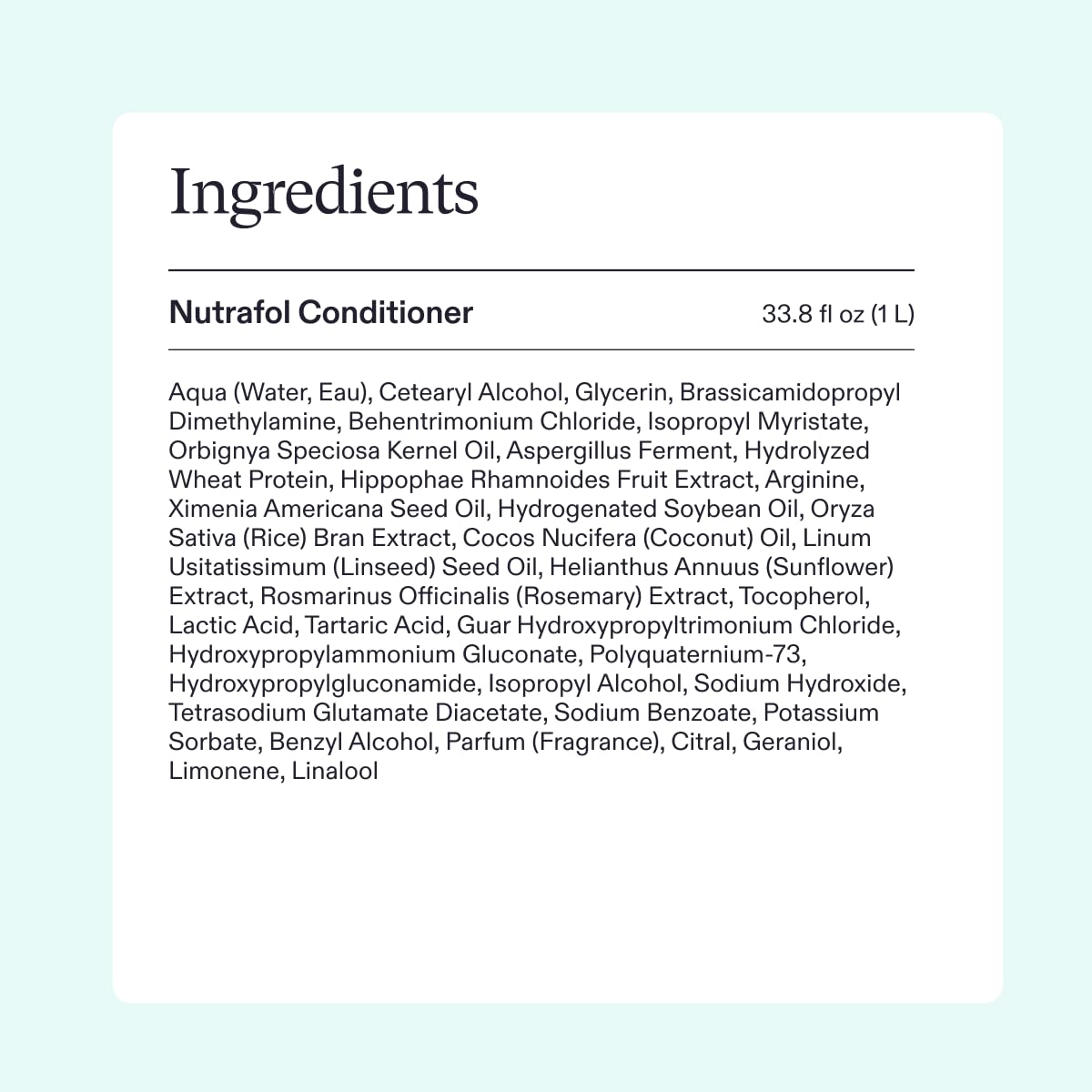 Nutrafol Conditioner, Physician-formulated for Thinning Hair, Moisturizing, Strengthening and Color Safe, Lightweight Protection
