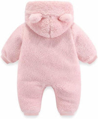 Girls Ballet Leotard Baby Girls Boys Winter Clothes Snowsuit Teddy Bear Onesie Outfit Newborn Fleece Jumpsuit Romper Coat Hooded Suit Baby Girl Bodysuit Lace (Brown, 3-6 Months)