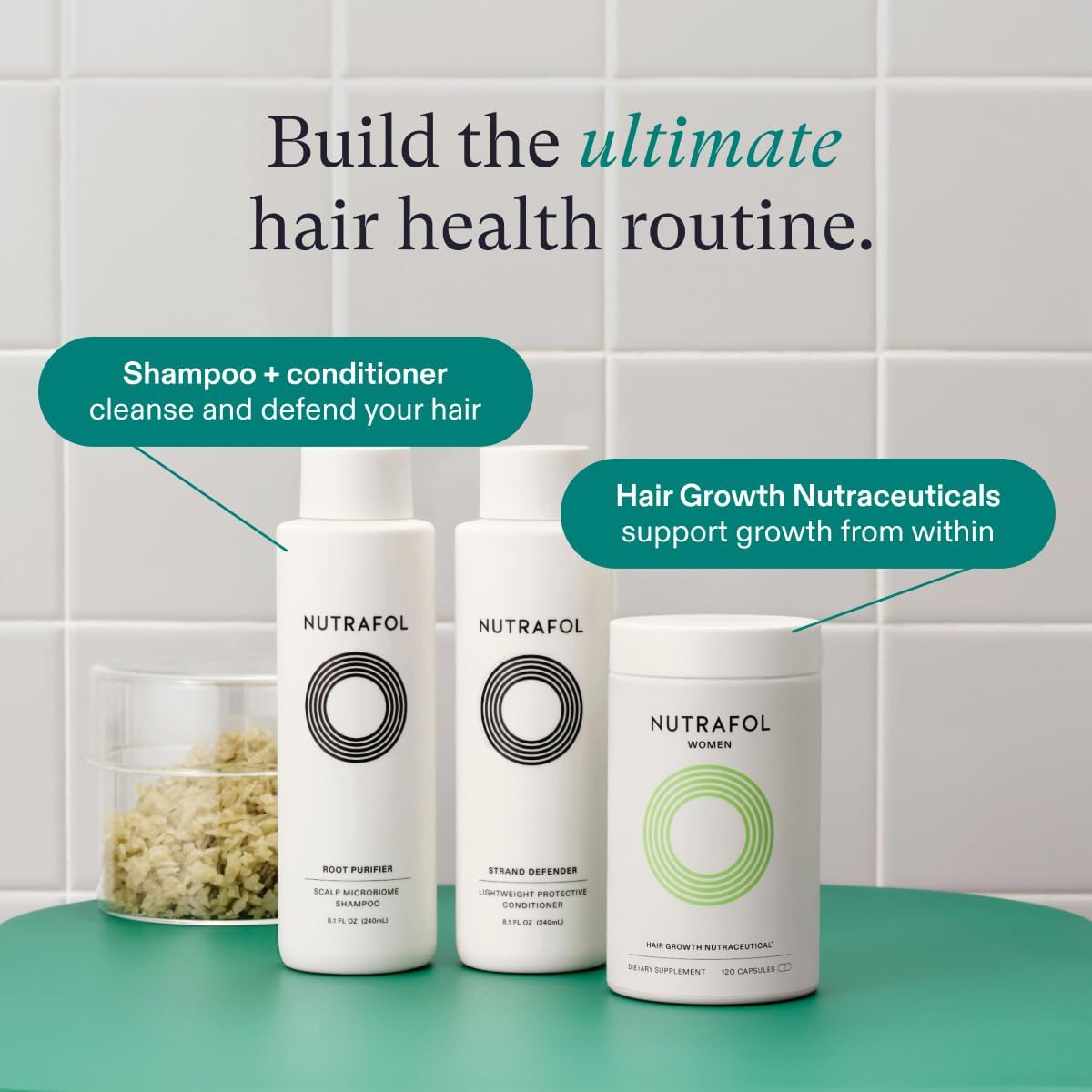 Nutrafol Conditioner, Physician-formulated for Thinning Hair, Moisturizing, Strengthening and Color Safe, Lightweight Protection