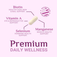 Multivitamin for Women - Once Daily Vitamins for Woman with Biotin, Calcium, Folate, Vitamin - 120 Capsules