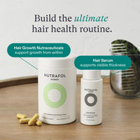 Nutrafol Women's Hair Serum, Supports Visibly Thicker and Stronger Hair, Vegan