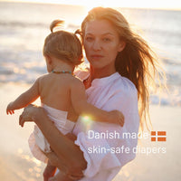 Joonya Baby Nappies, Size 2 S (3-6 kg) - 1 Bag of 30 - Non Toxic, Eco-Friendly, High Absorbency, Overnight Use, Ultra Slim & Soft - Made in Denmark